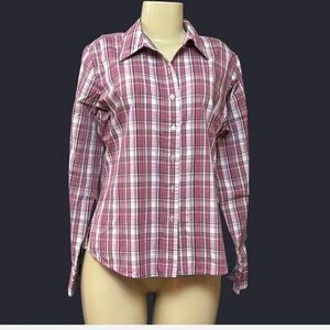 White Stag Pink Plaid Button-Down Shirt